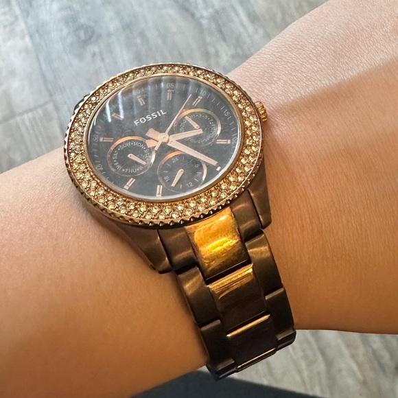 Fossil Brown and Bronze Stella Watch - Picture 8 of 8